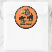 Weihnachtsaufkleber oder -aufkleber runder aufkleber (Tasche)