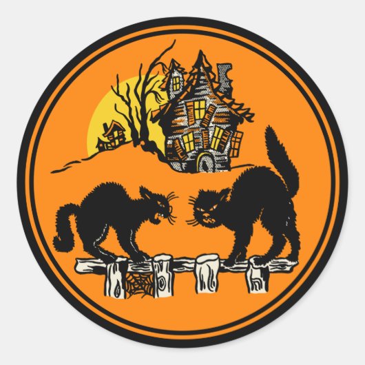 Weihnachtsaufkleber oder -aufkleber runder aufkleber (Vorderseite)