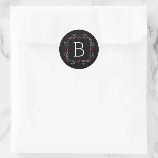 Weihnachtsaufkleber oder Briefverschlüsse mit froh Runder Aufkleber (Tasche)