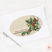 Weihnachtsaufkleber, Ovaler Aufkleber (Umschlag)