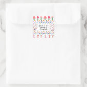 Weihnachtsaufkleber Quadratischer Aufkleber (Tasche)
