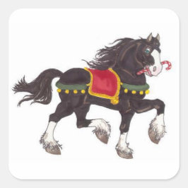 Weihnachtsaufkleber Quadratischer Aufkleber