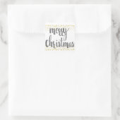 Weihnachtsaufkleber Quadratischer Aufkleber (Tasche)
