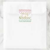 Weihnachtsaufkleber Quadratischer Aufkleber (Tasche)
