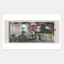 Weihnachtsaufkleber Rechteckiger Aufkleber