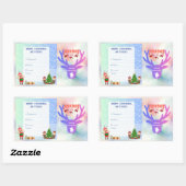 Weihnachtsaufkleber Rechteckiger Aufkleber (Blatt)