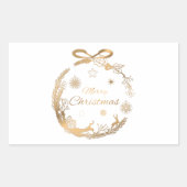 Weihnachtsaufkleber Rechteckiger Aufkleber (Vorderseite)