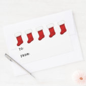 Weihnachtsaufkleber Rechteckiger Aufkleber (Umschlag)