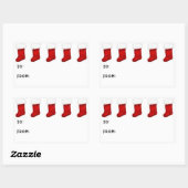 Weihnachtsaufkleber Rechteckiger Aufkleber (Blatt)