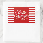 Weihnachtsaufkleber Rechteckiger Aufkleber (Tasche)