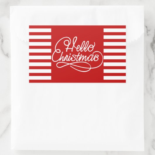 Weihnachtsaufkleber Rechteckiger Aufkleber (Tasche)