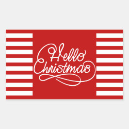 Weihnachtsaufkleber Rechteckiger Aufkleber