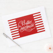 Weihnachtsaufkleber Rechteckiger Aufkleber (Umschlag)