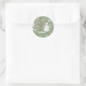 Weihnachtsaufkleber Runder Aufkleber (Tasche)