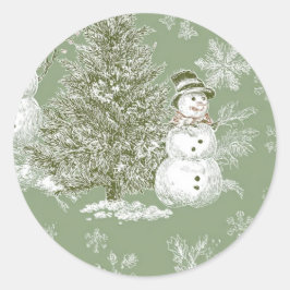 Weihnachtsaufkleber Runder Aufkleber
