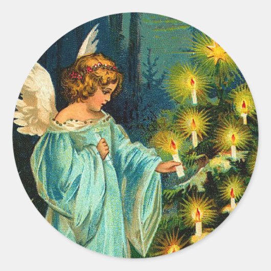 Weihnachtsaufkleber Runder Aufkleber (Vorderseite)