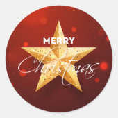Weihnachtsaufkleber Runder Aufkleber (Vorderseite)