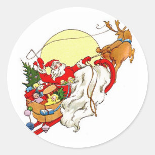 Weihnachtsaufkleber Runder Aufkleber