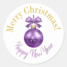 Weihnachtsaufkleber Runder Aufkleber