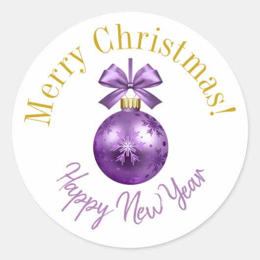 Weihnachtsaufkleber Runder Aufkleber (Vorderseite)