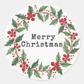 Weihnachtsaufkleber Runder Aufkleber (Vorderseite)