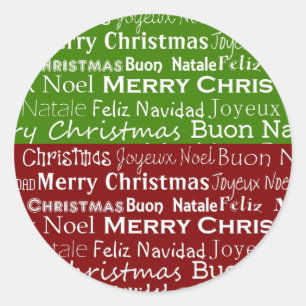 Weihnachtsaufkleber Runder Aufkleber