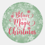 Weihnachtsaufkleber Runder Aufkleber (Vorderseite)
