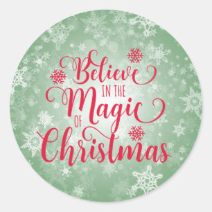 Weihnachtsaufkleber Runder Aufkleber