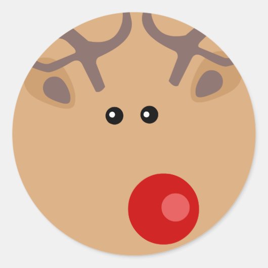 Weihnachtsaufkleber Runder Aufkleber (Vorderseite)