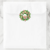 Weihnachtsaufkleber Runder Aufkleber (Tasche)