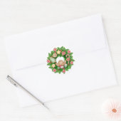 Weihnachtsaufkleber Runder Aufkleber (Umschlag)