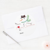 Weihnachtsaufkleber Runder Aufkleber (Umschlag)