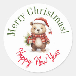 Weihnachtsaufkleber Runder Aufkleber