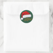 Weihnachtsaufkleber  runder aufkleber (Tasche)