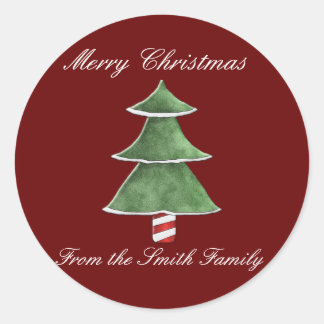 Weihnachtsaufkleber Runder Aufkleber