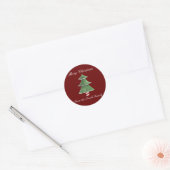 Weihnachtsaufkleber Runder Aufkleber (Umschlag)