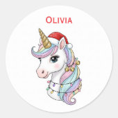 Weihnachtsaufkleber Runder Aufkleber (Vorderseite)