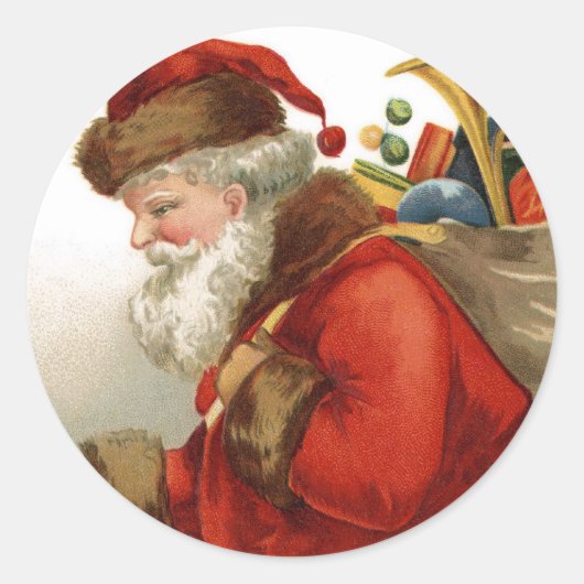 Weihnachtsaufkleber Runder Aufkleber (Vorderseite)
