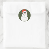 Weihnachtsaufkleber Runder Aufkleber (Tasche)
