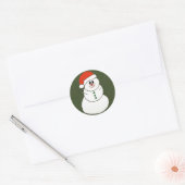 Weihnachtsaufkleber Runder Aufkleber (Umschlag)
