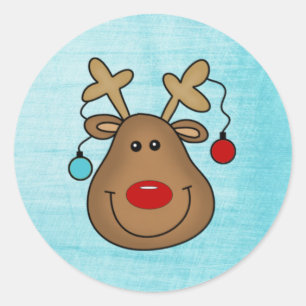 Weihnachtsaufkleber Runder Aufkleber