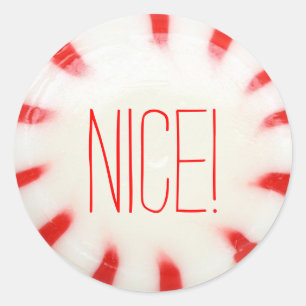 Weihnachtsaufkleber schön oder schön runder aufkleber