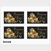 Weihnachtsaufkleber - SRF Rechteckiger Aufkleber (Blatt)