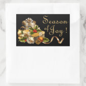 Weihnachtsaufkleber - SRF Rechteckiger Aufkleber (Tasche)