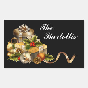 Weihnachtsaufkleber - SRF Rechteckiger Aufkleber