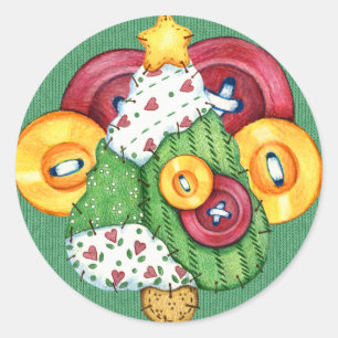 Weihnachtsaufkleber - SRF Runder Aufkleber