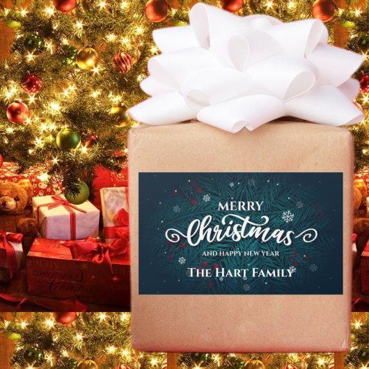 Weihnachtsaufkleber und Weihnachtsaufkleber für Äs Rechteckiger Aufkleber