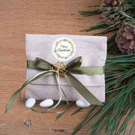 Weihnachtsaufkleber zum Feiern Runder Aufkleber