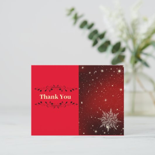 Weihnachtsauftrag Postkarte (Stehend Vorderseite)