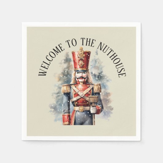 Weihnachtsauger-Party Serviette (Vorderseite)